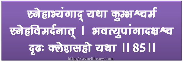 85th verse - Charaka Samhita Sutra Chapter 5