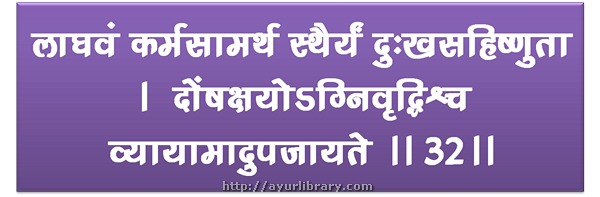 32th verse - Charaka Samhita Sutra Chapter 7