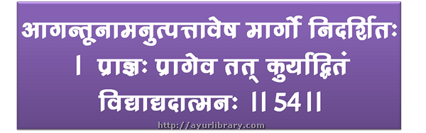 54th verse - Charaka Samhita Sutra Chapter 7