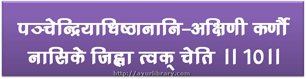 10th verse - Charaka Samhita Sutra Chapter 8