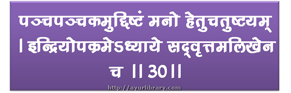 34th verse - Charaka Samhita Sutra Chapter 8