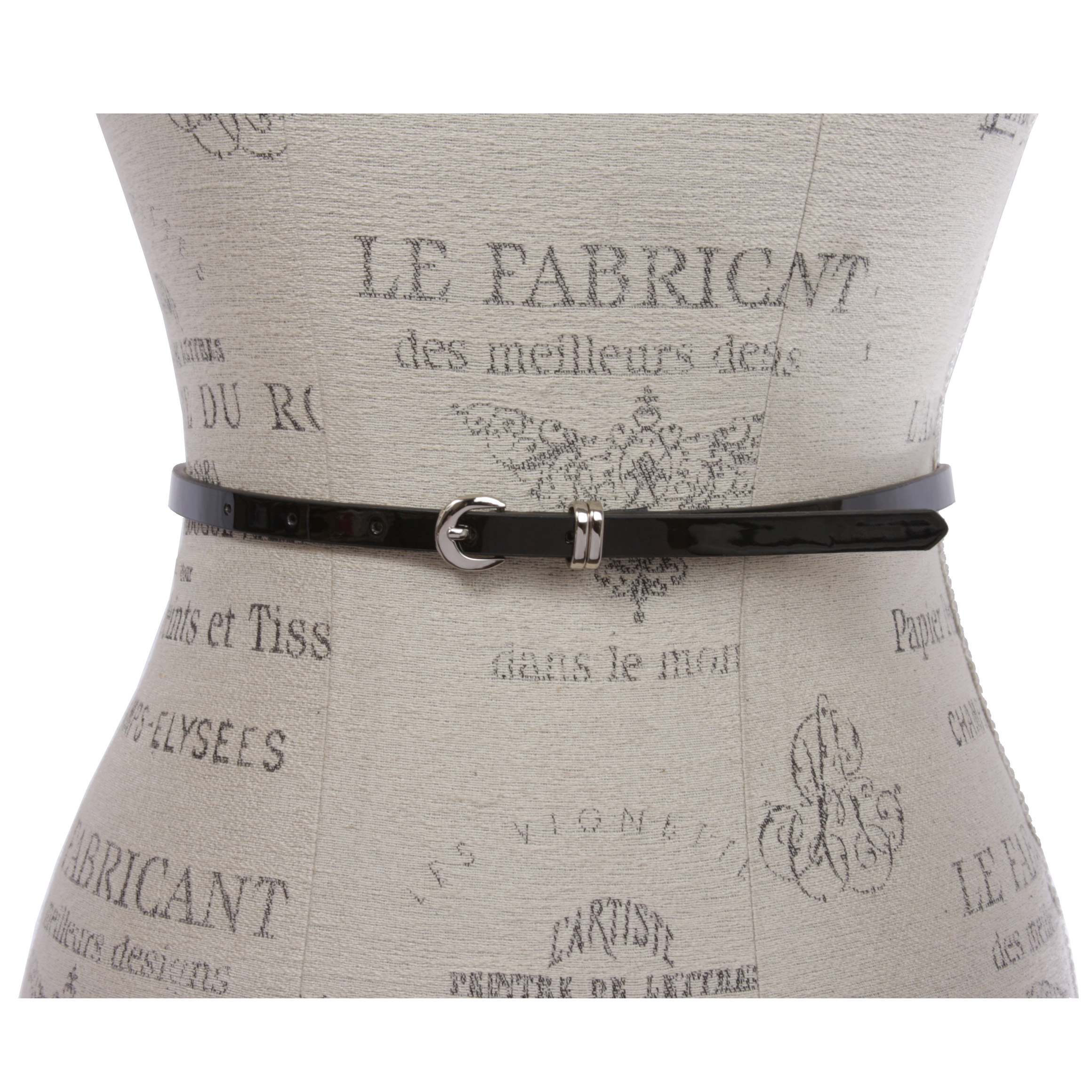 1/2" inch Patent Leather Skinny Belt - Picture 28 of 28