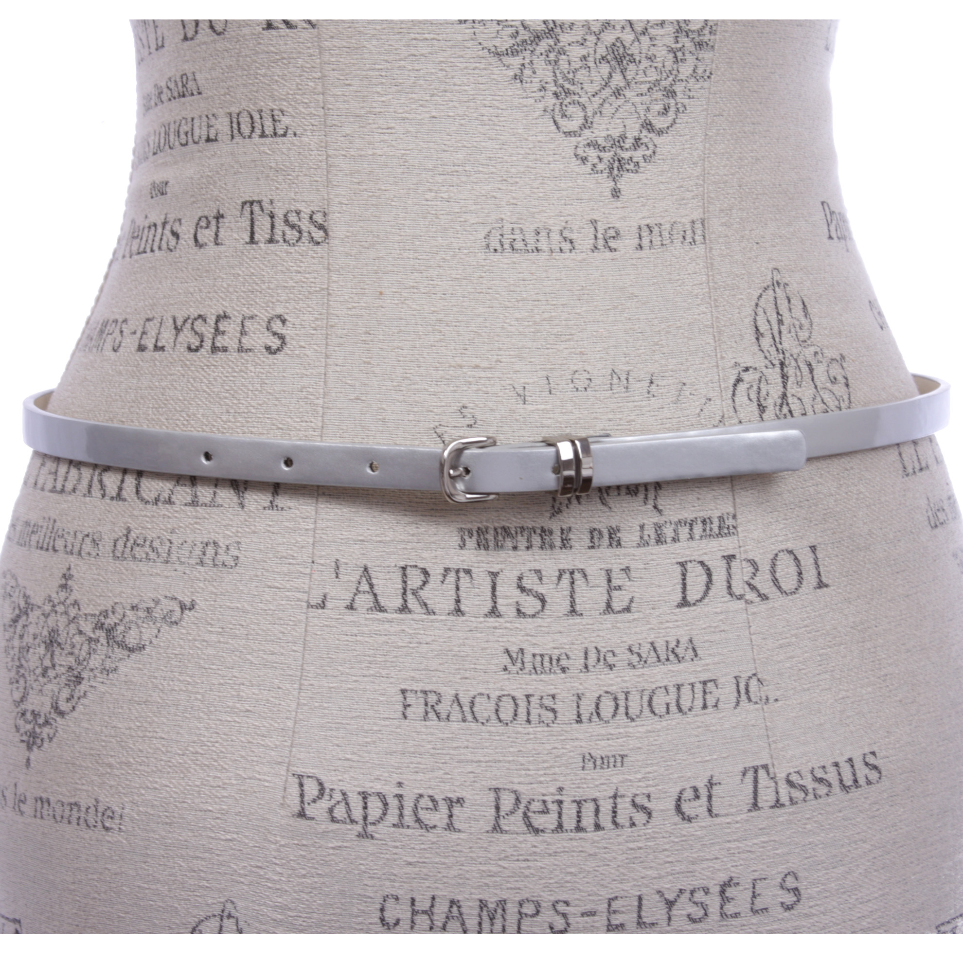 1/2" inch Patent Leather Skinny Belt - Picture 18 of 28