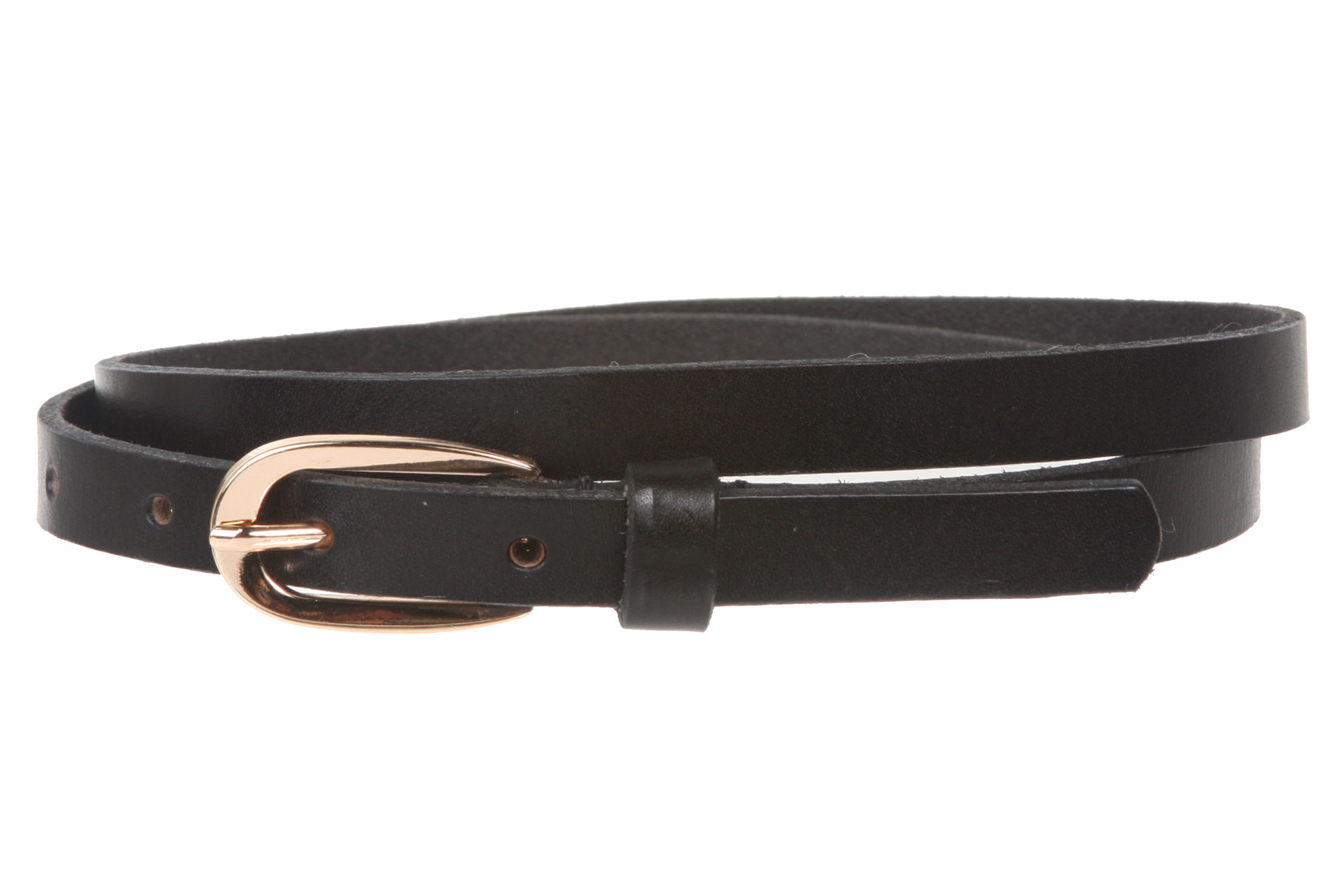 Women's 1/2" (13 mm) Skinny Cowhide Full Grain Leather Dress Belt - Picture 22 of 42