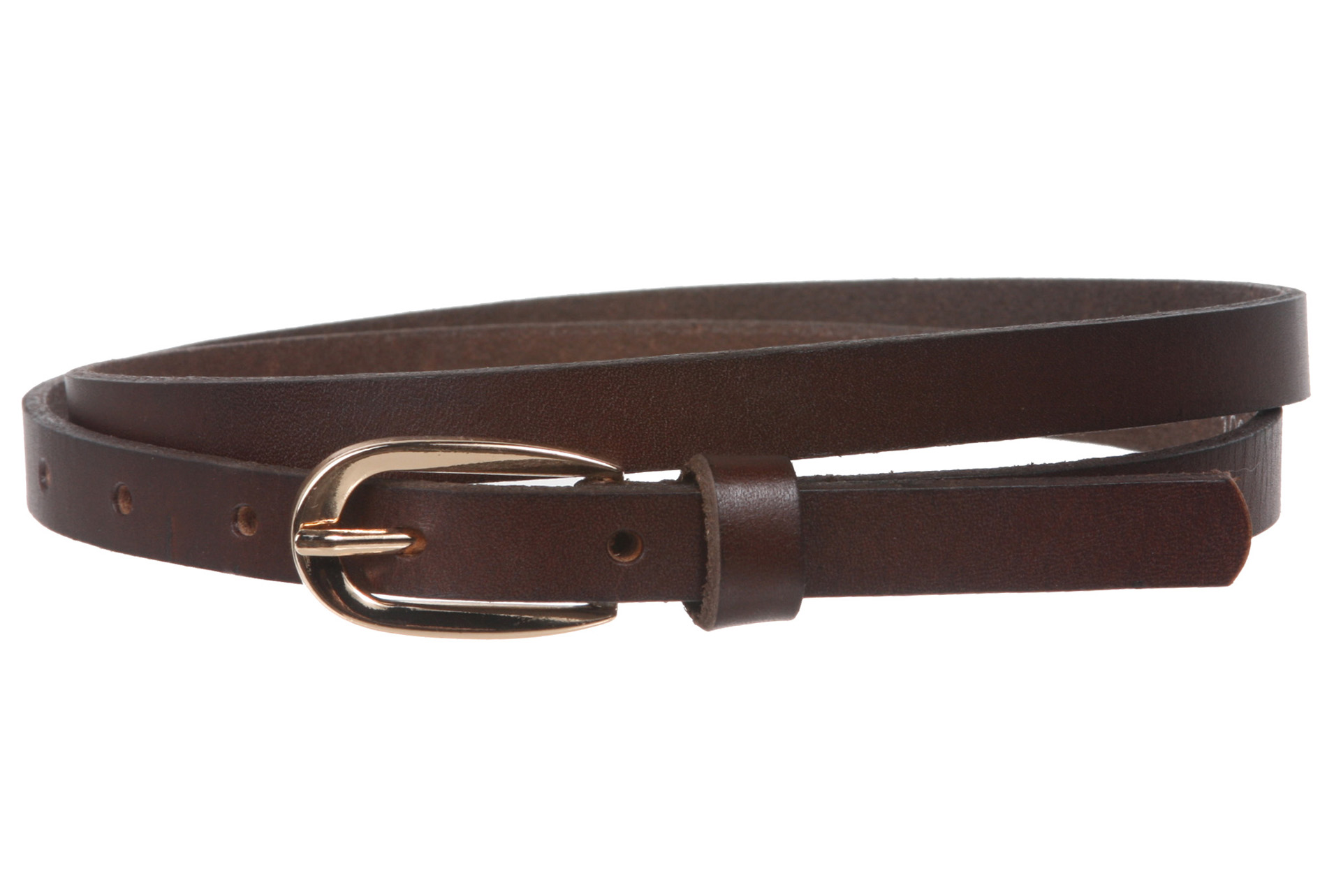 Women's 1/2" (13 mm) Skinny Cowhide Full Grain Leather Dress Belt - Picture 17 of 42