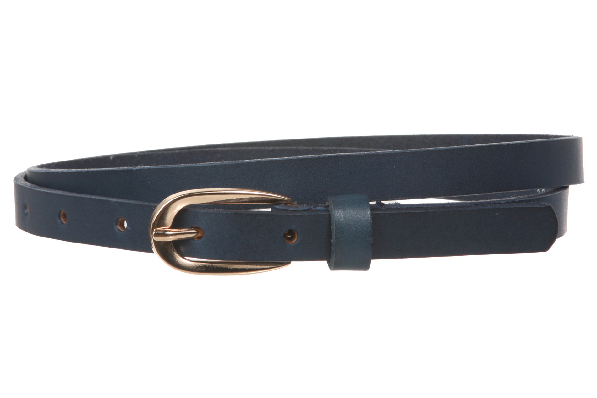 Women's 1/2" (13 mm) Skinny Cowhide Full Grain Leather Dress Belt - Picture 31 of 42