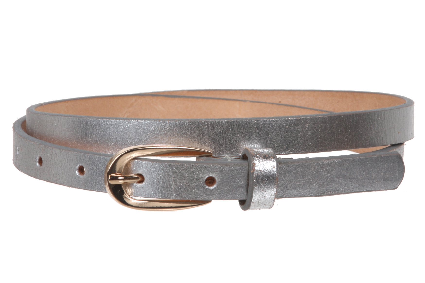 Women's 1/2" (13 mm) Skinny Cowhide Full Grain Leather Dress Belt - Picture 38 of 42