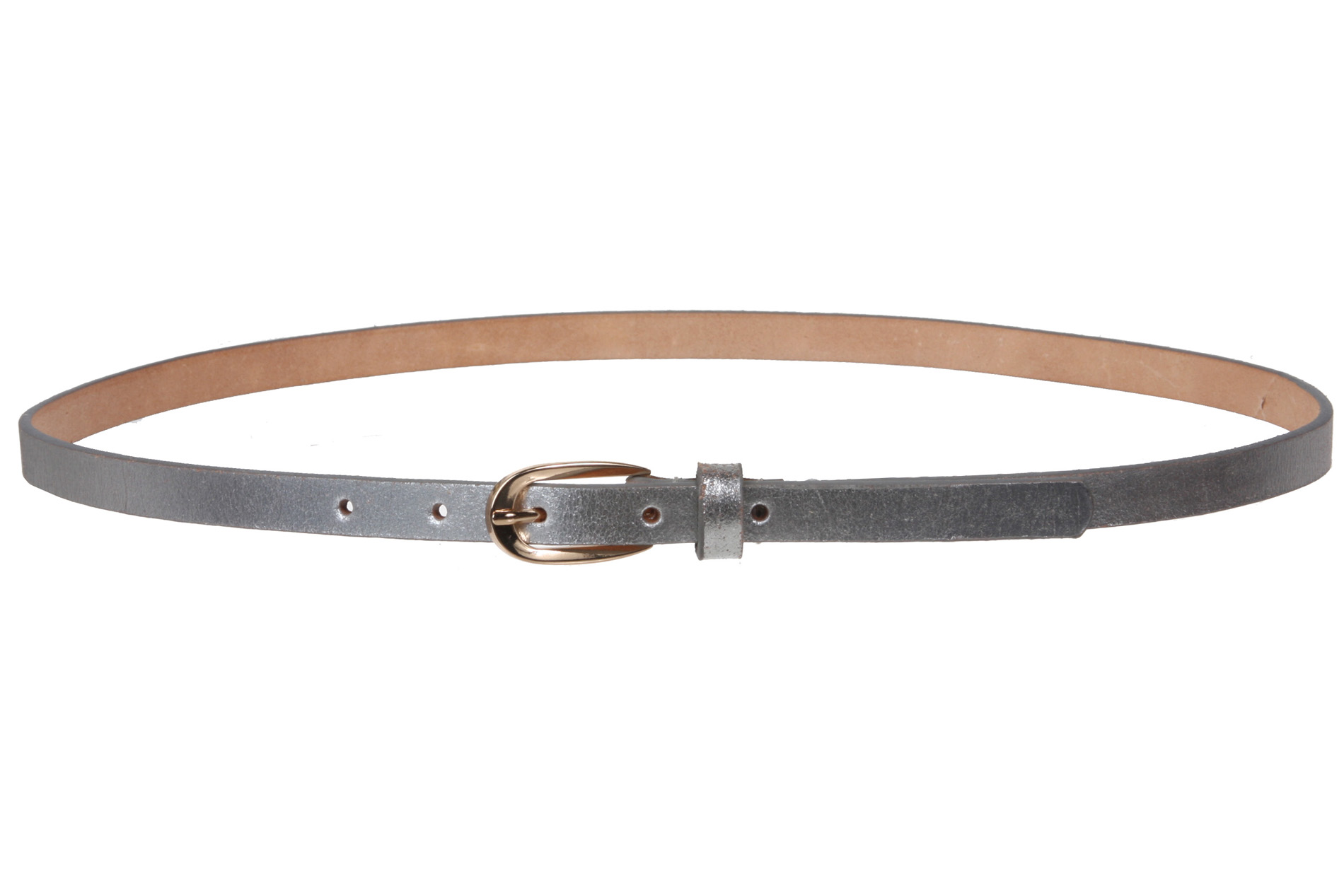 Women's 1/2" (13 mm) Skinny Cowhide Full Grain Leather Dress Belt - Picture 39 of 42