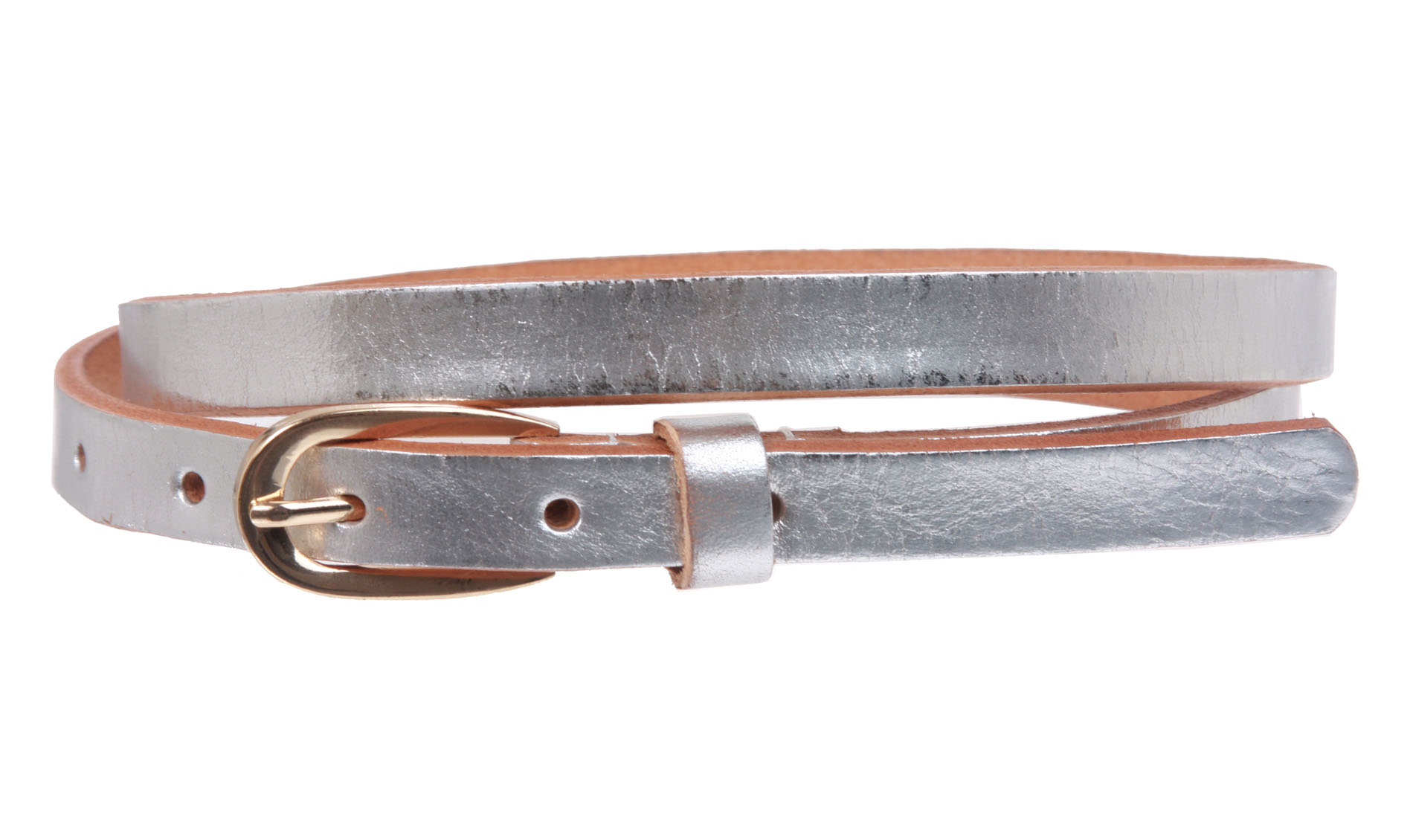 Women's 1/2" (13 mm) Skinny Cowhide Full Grain Leather Dress Belt - Picture 30 of 42