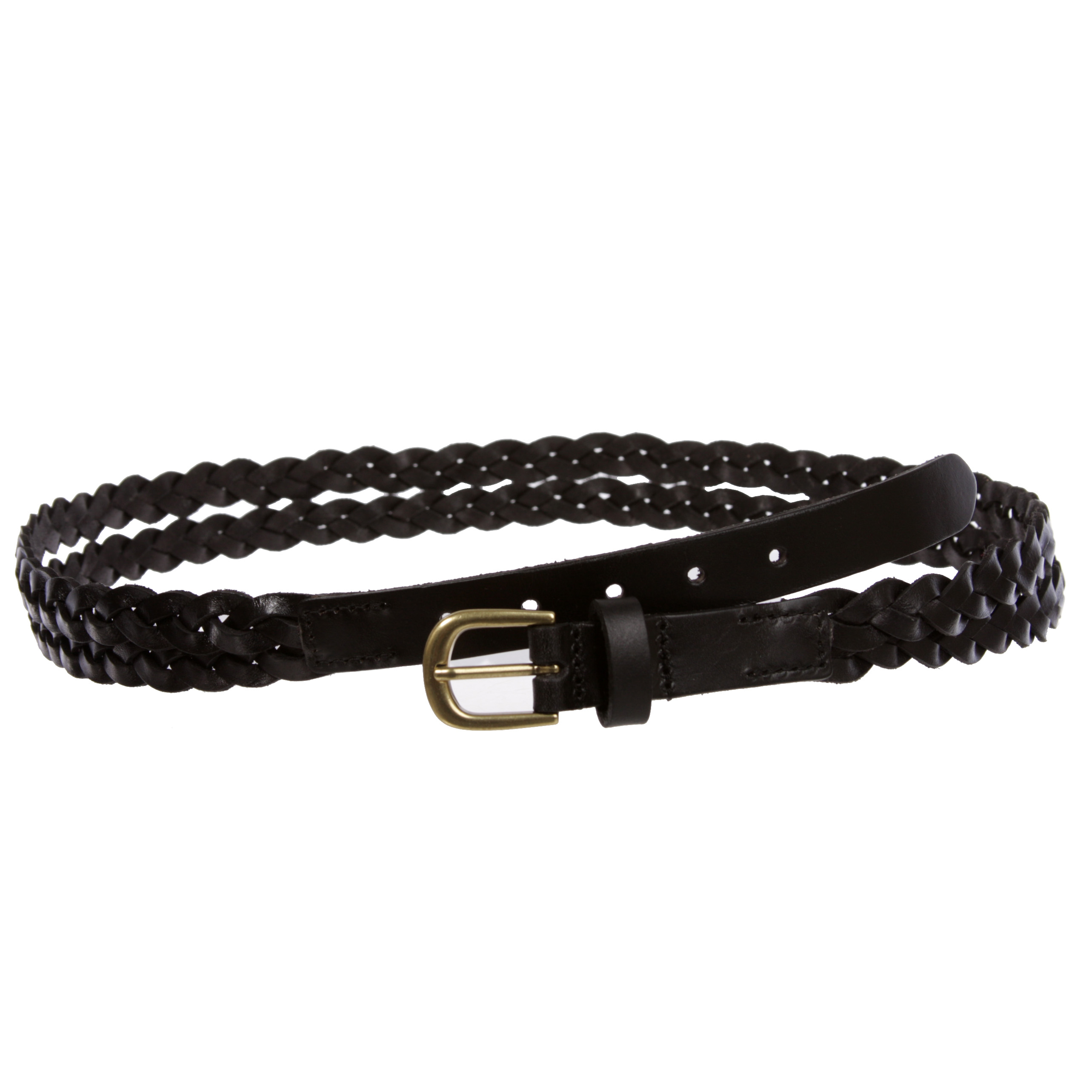 Women's Combinative Casual Leather Braided Double Belt - Picture 36 of 38