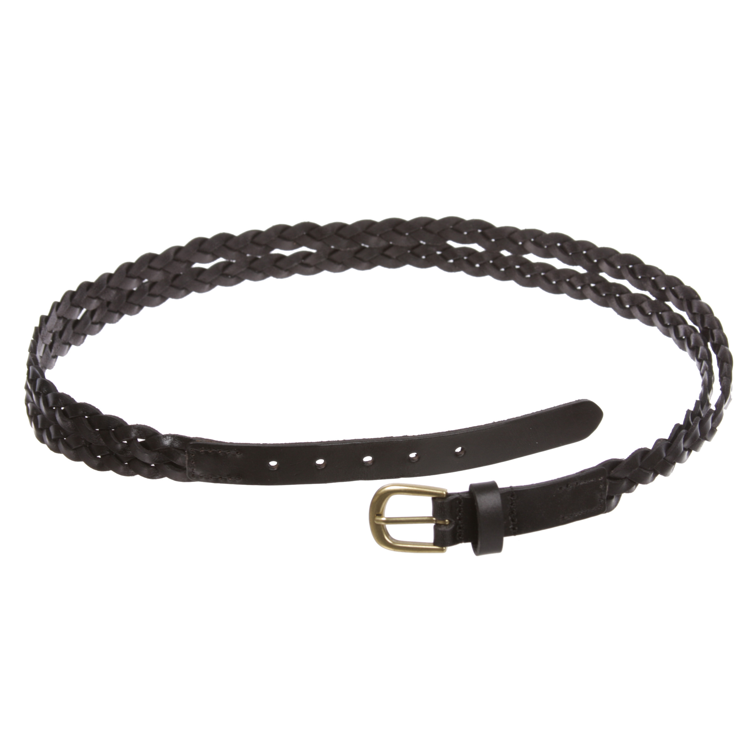 Women's Combinative Casual Leather Braided Double Belt - Picture 37 of 38