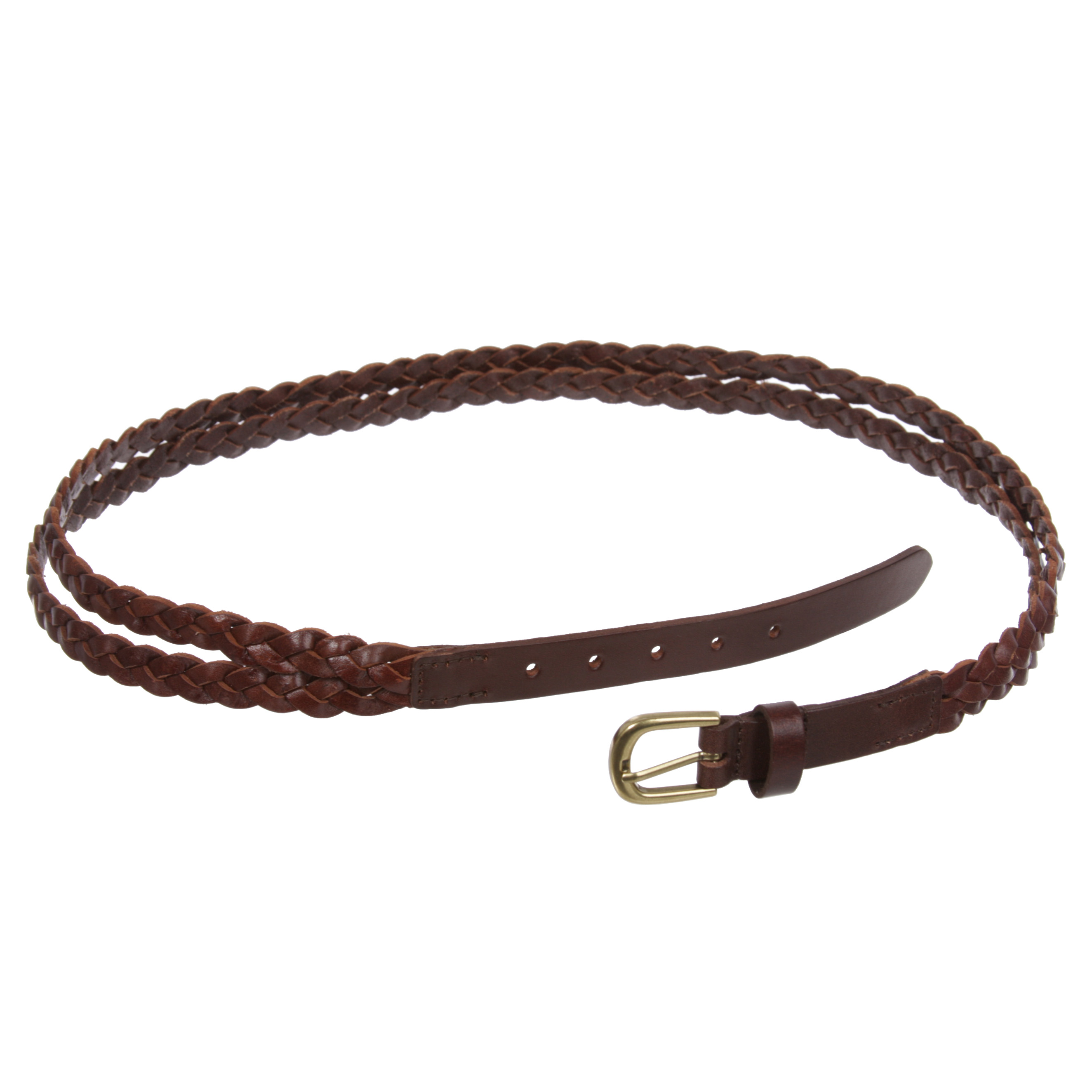 Women's Combinative Casual Leather Braided Double Belt - Picture 31 of 38