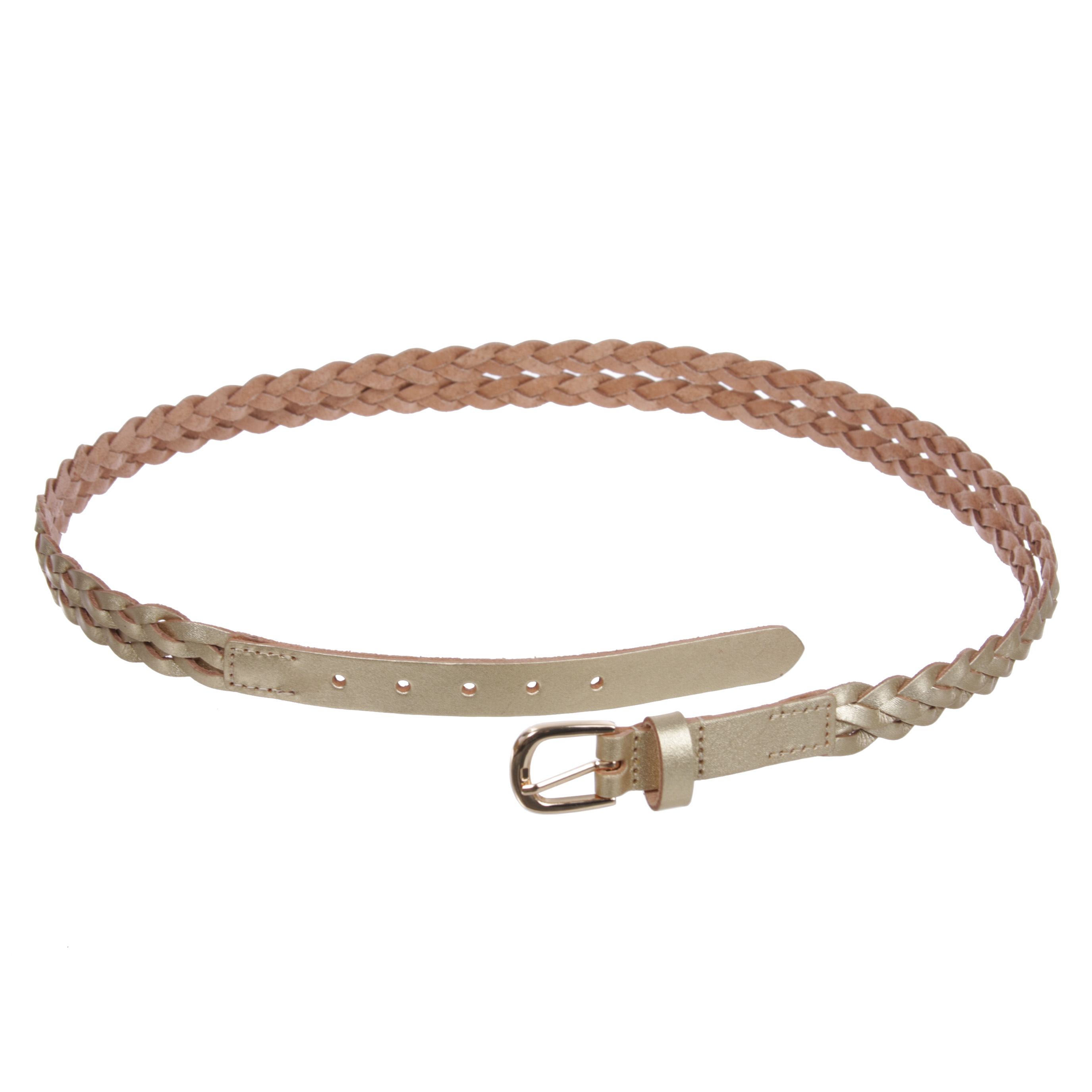 Women's Combinative Casual Leather Braided Double Belt - Picture 21 of 38