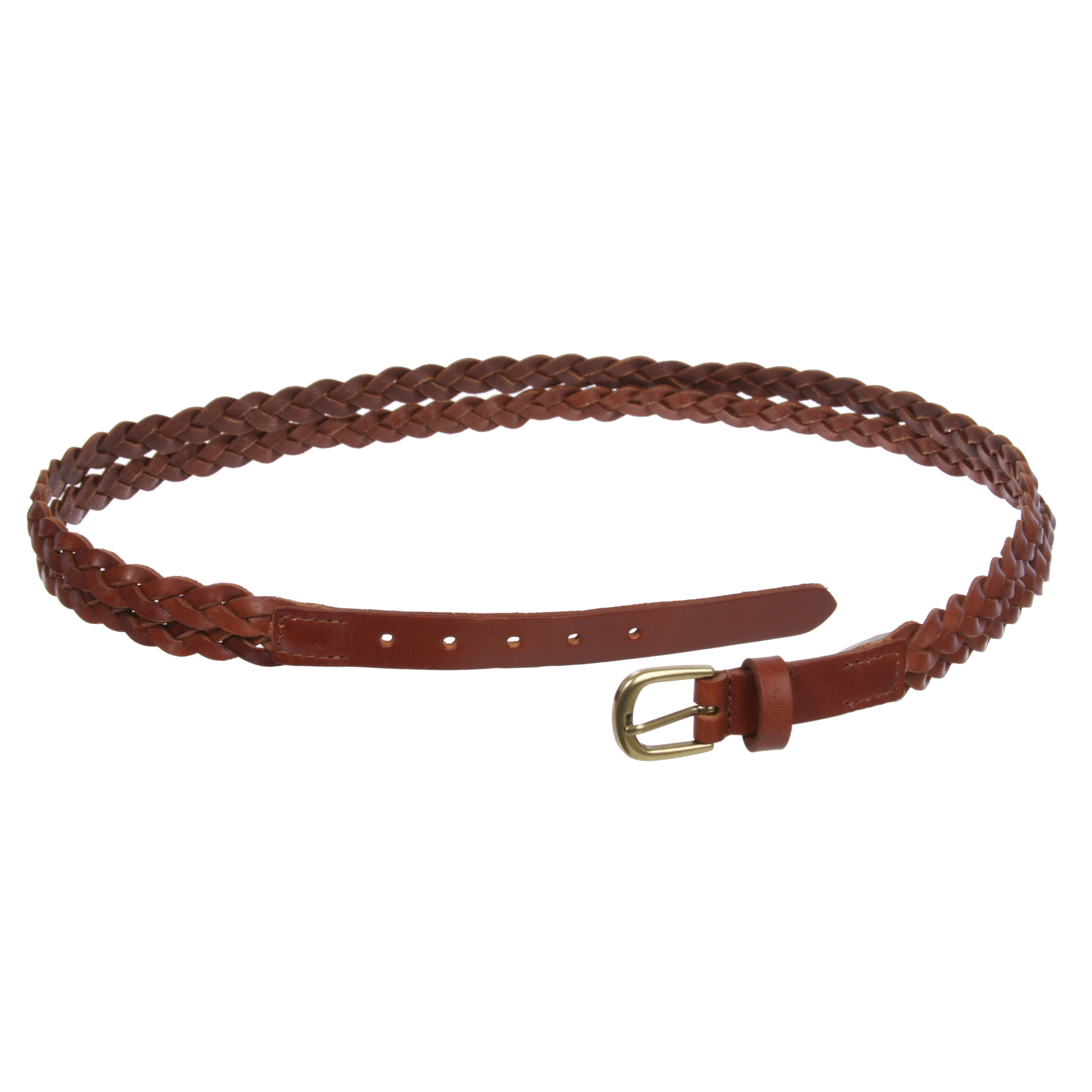 Women's Combinative Casual Leather Braided Double Belt - Picture 16 of 38