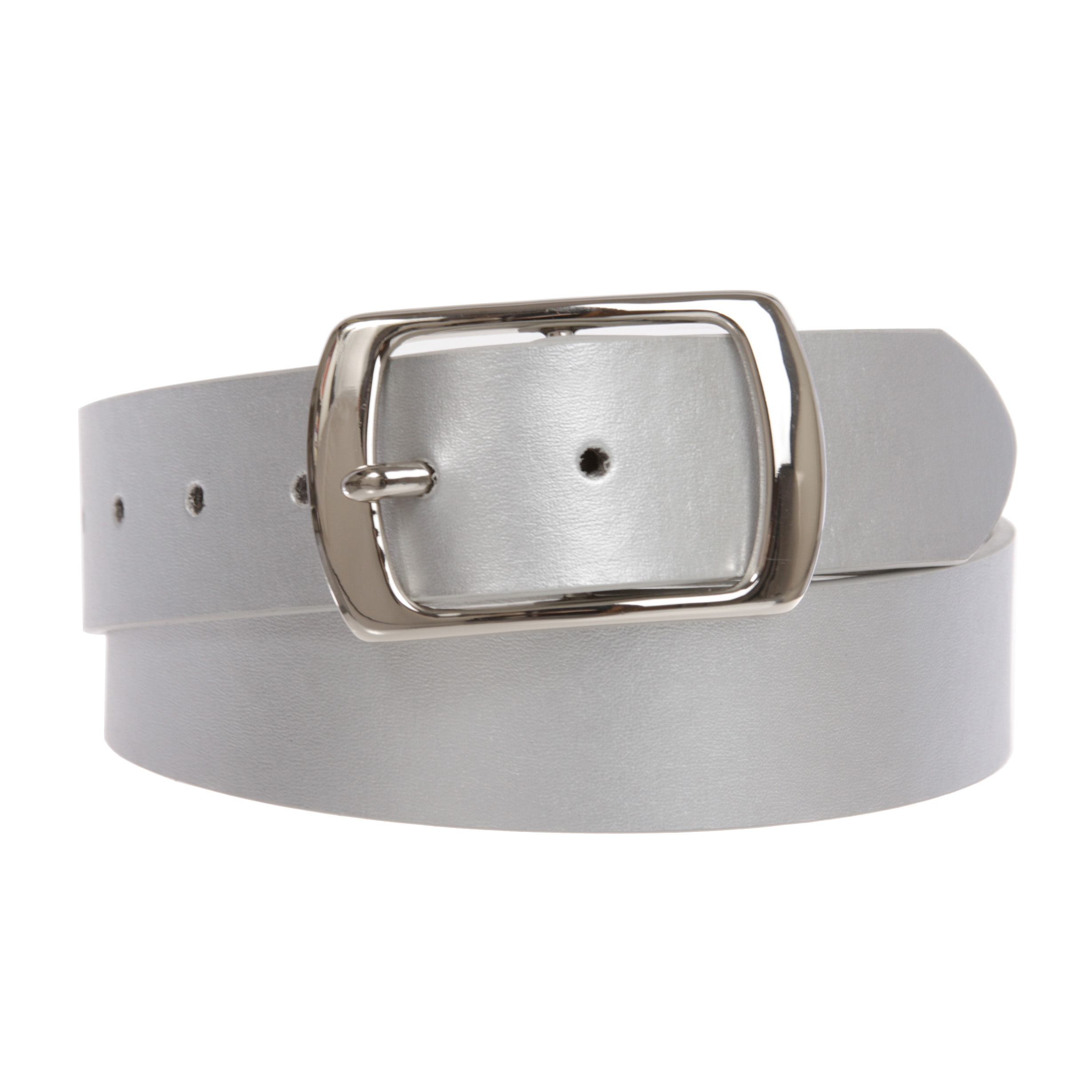 Women Casual PU Leather Dress Belt With Square Single Prong Buckle - Picture 34 of 44
