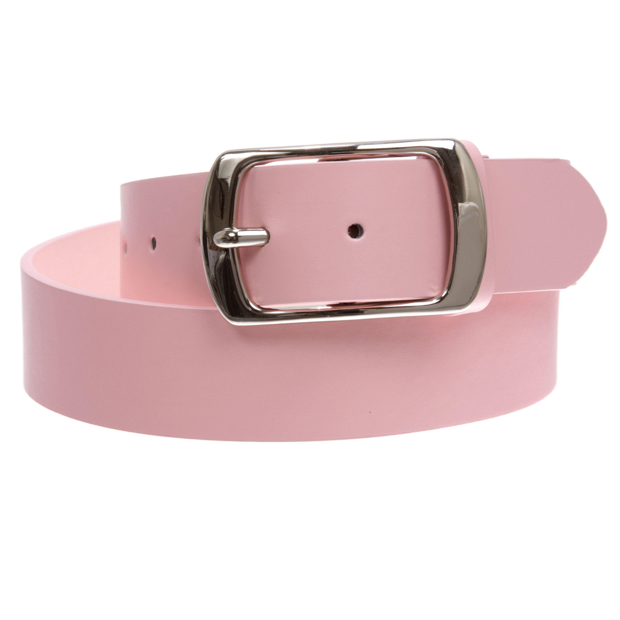 Women Casual PU Leather Dress Belt With Square Single Prong Buckle - Picture 30 of 44