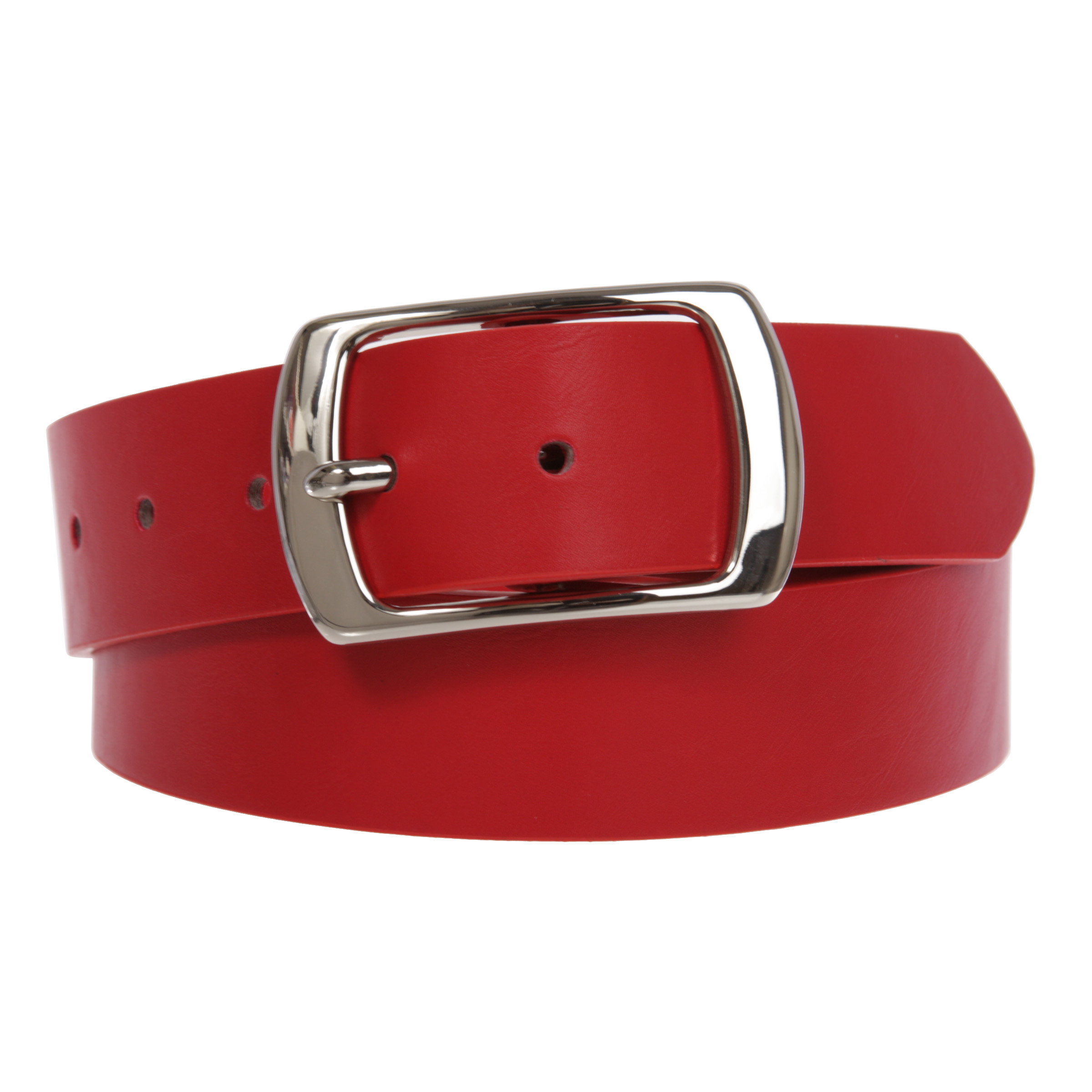 Women Casual PU Leather Dress Belt With Square Single Prong Buckle - Picture 23 of 44