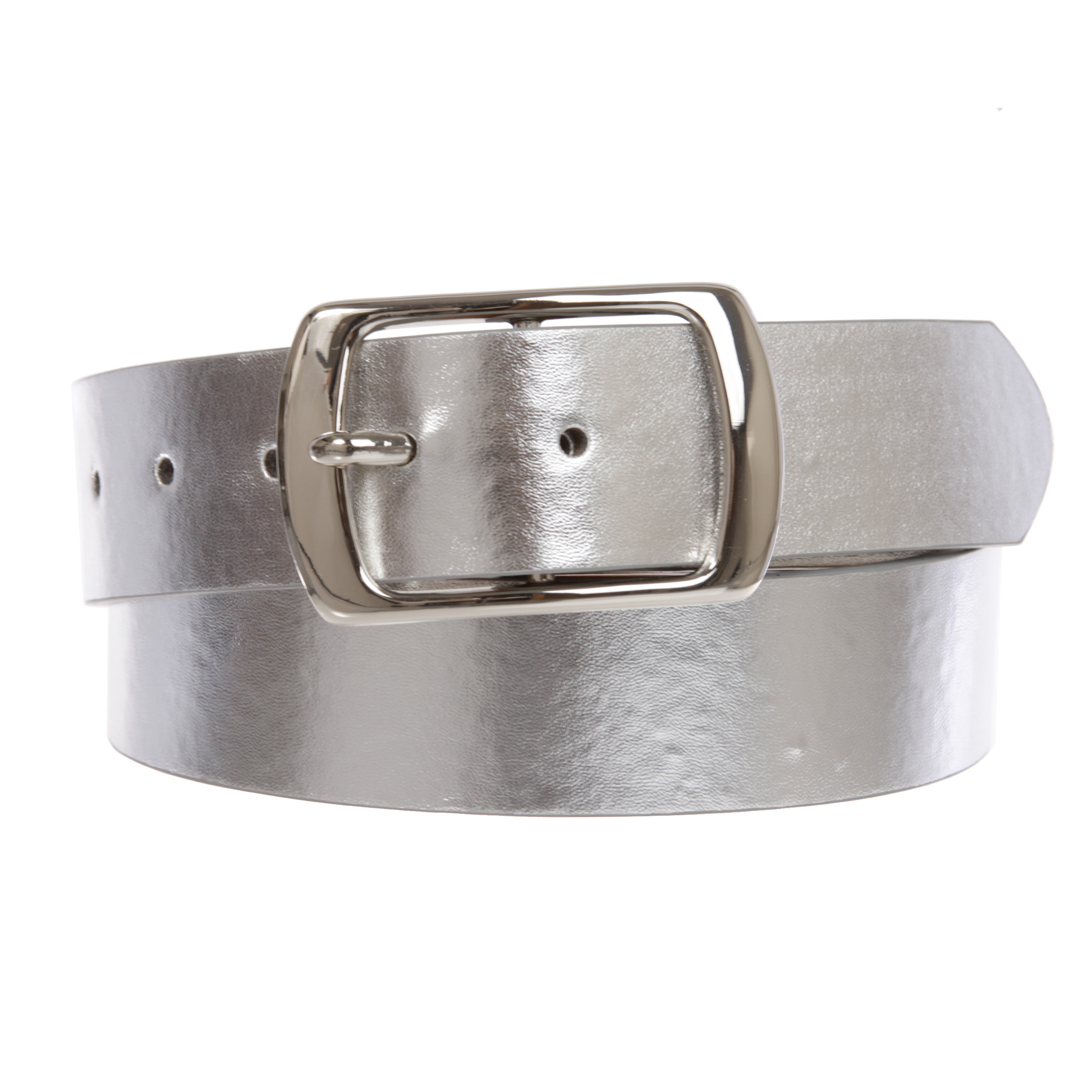 Women Casual PU Leather Dress Belt With Square Single Prong Buckle - Picture 25 of 44