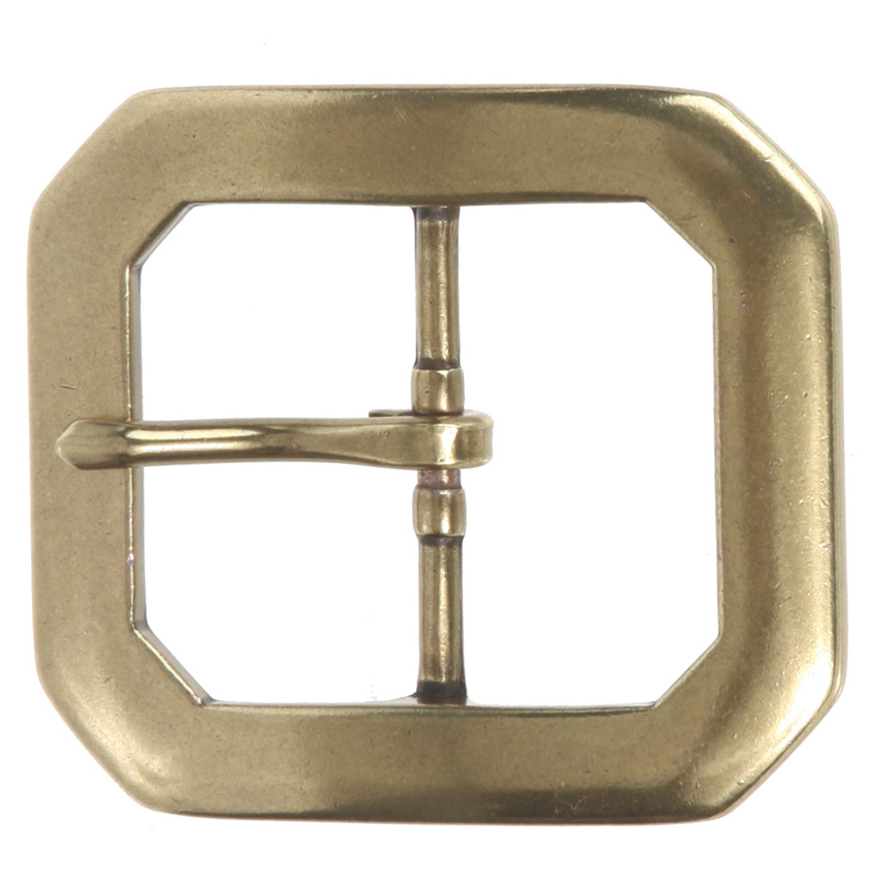 Fibbia per cintura rettangolare ottagonale a punta singola 1 5/8" (40 mm) - Foto 5 di 8