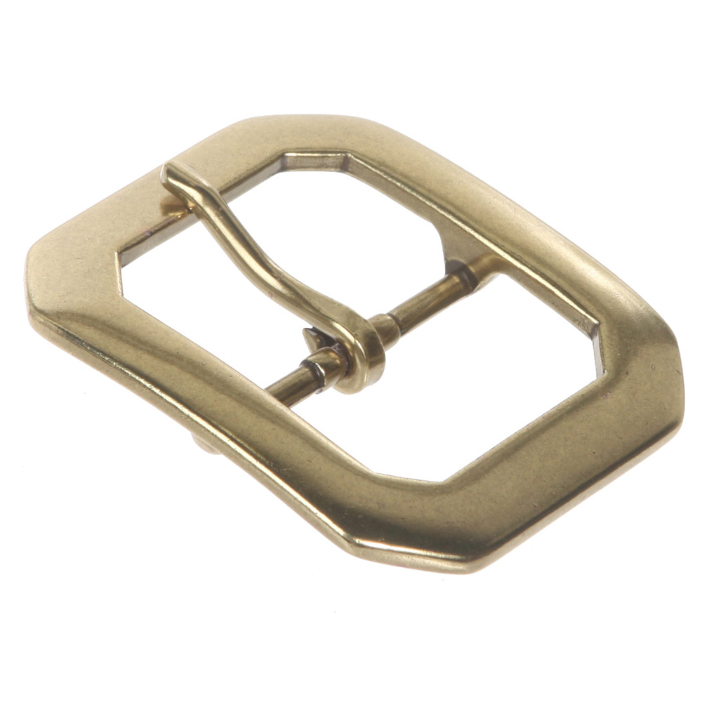 Fibbia per cintura rettangolare ottagonale a punta singola 1 5/8" (40 mm) - Foto 6 di 8