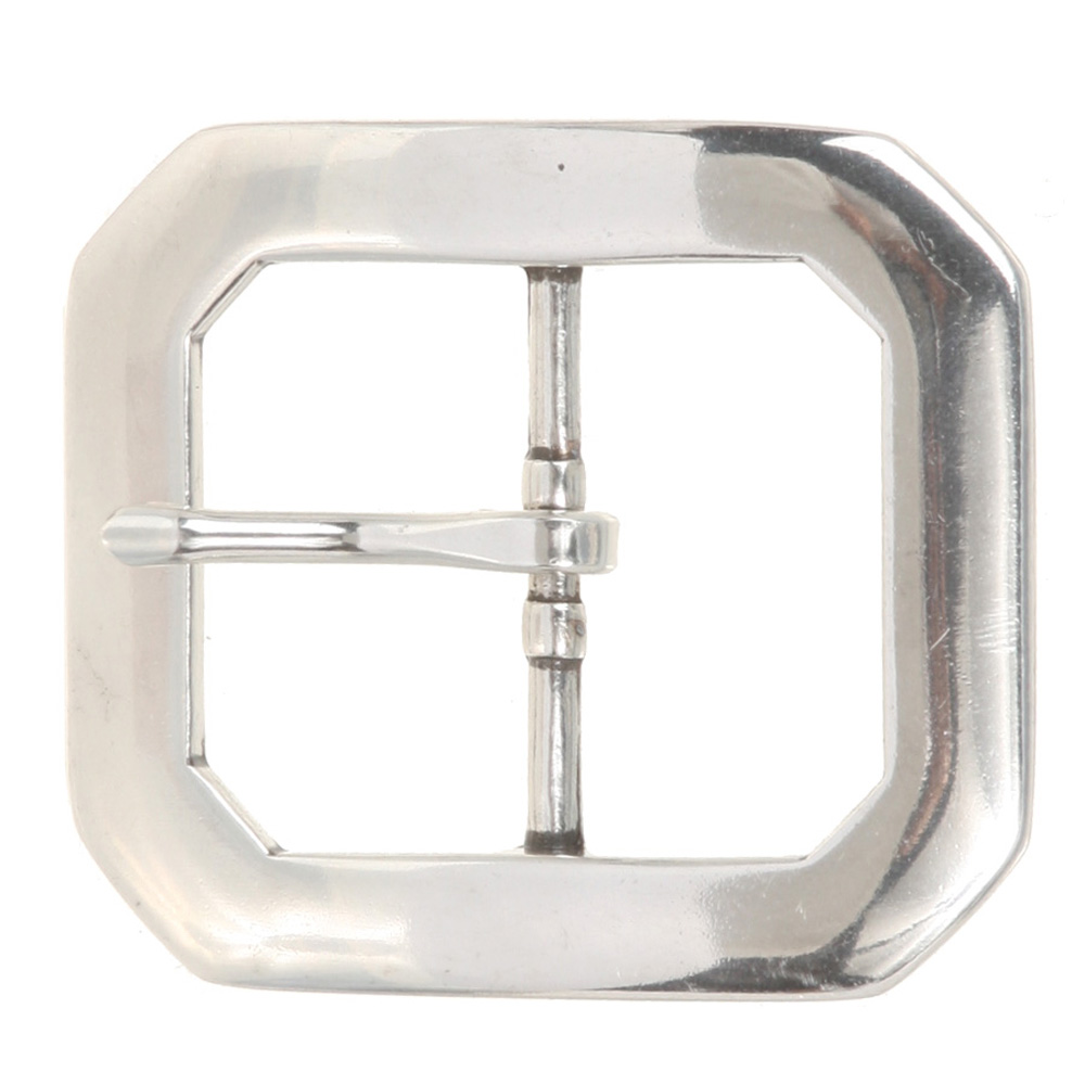 Fibbia per cintura rettangolare ottagonale a punta singola 1 5/8" (40 mm) - Foto 7 di 8
