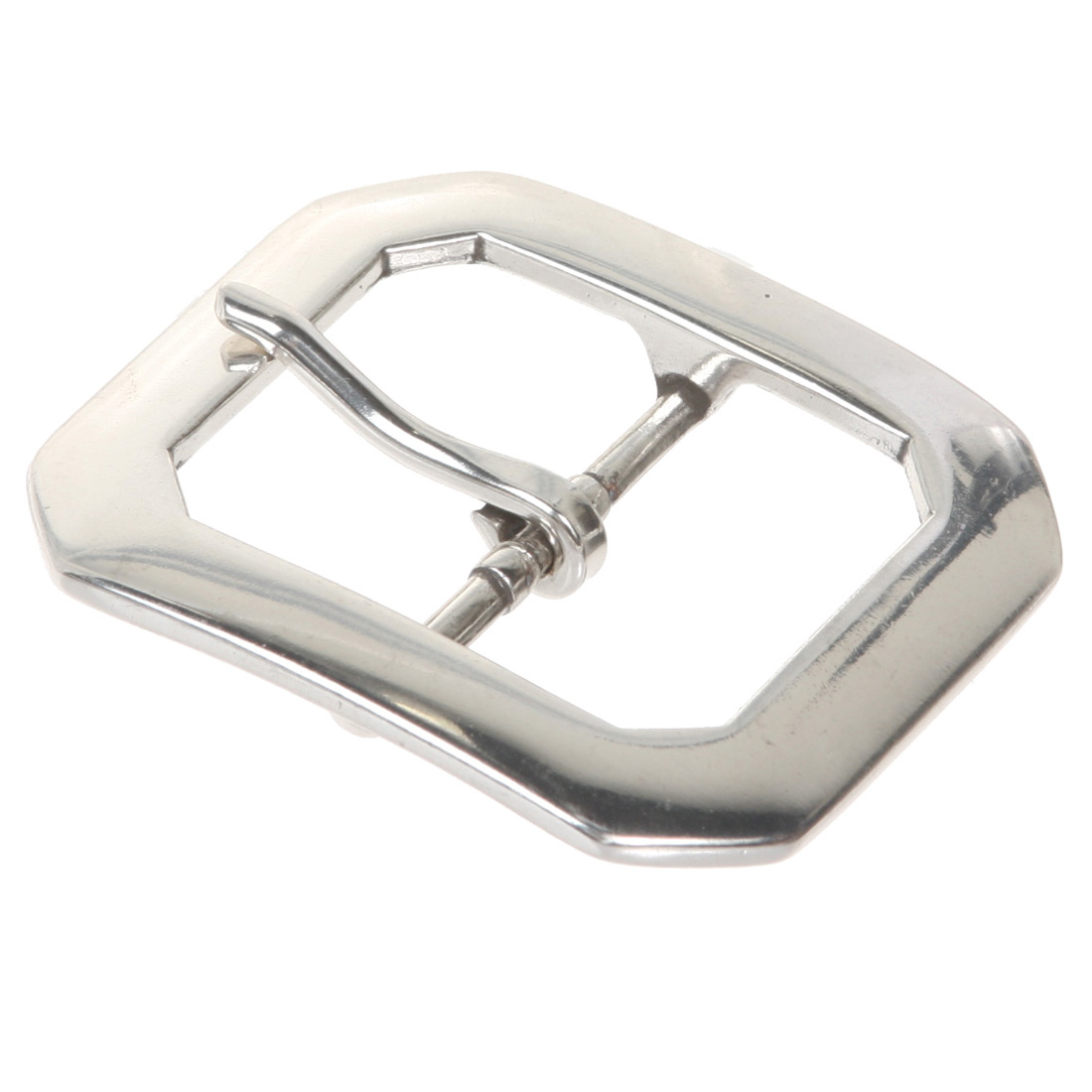 Fibbia per cintura rettangolare ottagonale a punta singola 1 5/8" (40 mm) - Foto 8 di 8