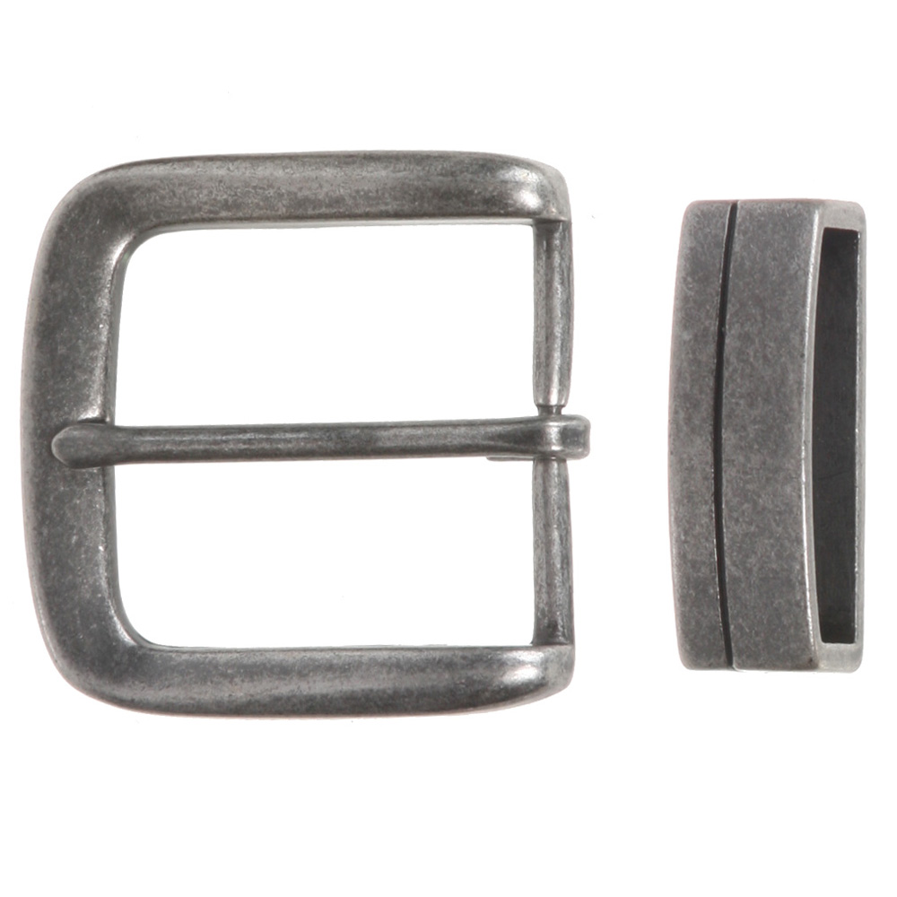 1 1/2" (38 mm) Nickelfrei Einzelzinken Quadrat Gürtelschnalle Set - Bild 11 von 12