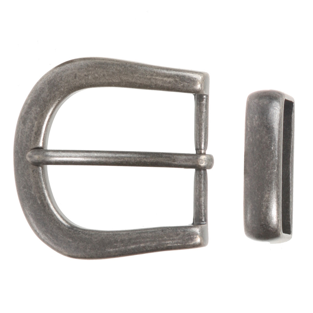 1 1/4" (32 mm) Nickel Free Single Prong Horseshoe Belt Buckle Set - Picture 11 of 12