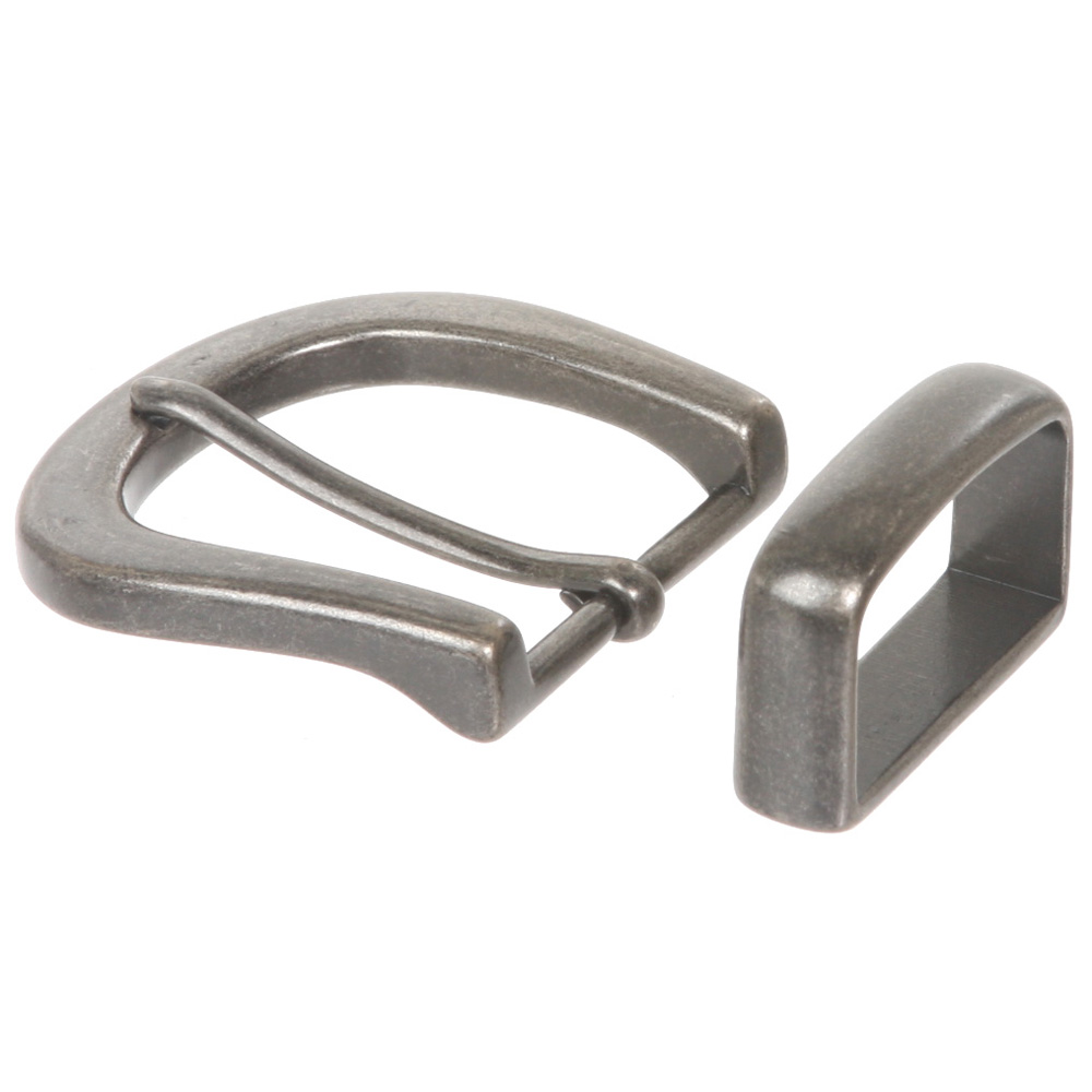 1 1/4" (32 mm) Nickel Free Single Prong Horseshoe Belt Buckle Set - Picture 12 of 12