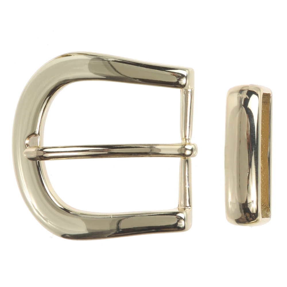 1 1/4" (32 mm) Nickel Free Single Prong Horseshoe Belt Buckle Set - Picture 9 of 12