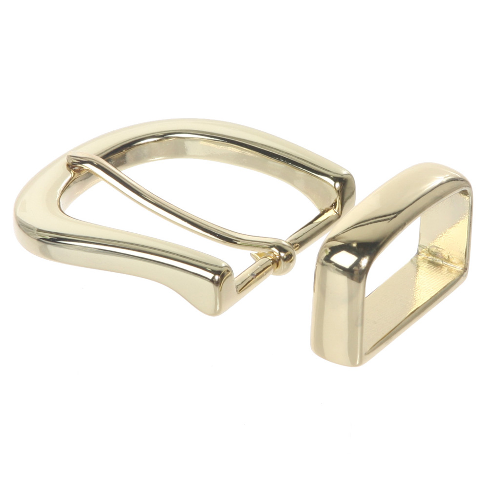 1 1/4" (32 mm) Nickel Free Single Prong Horseshoe Belt Buckle Set - Picture 10 of 12