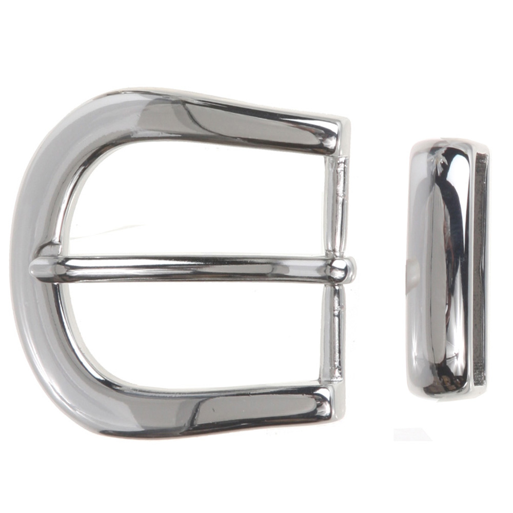 1 1/4" (32 mm) Nickel Free Single Prong Horseshoe Belt Buckle Set - Picture 7 of 12
