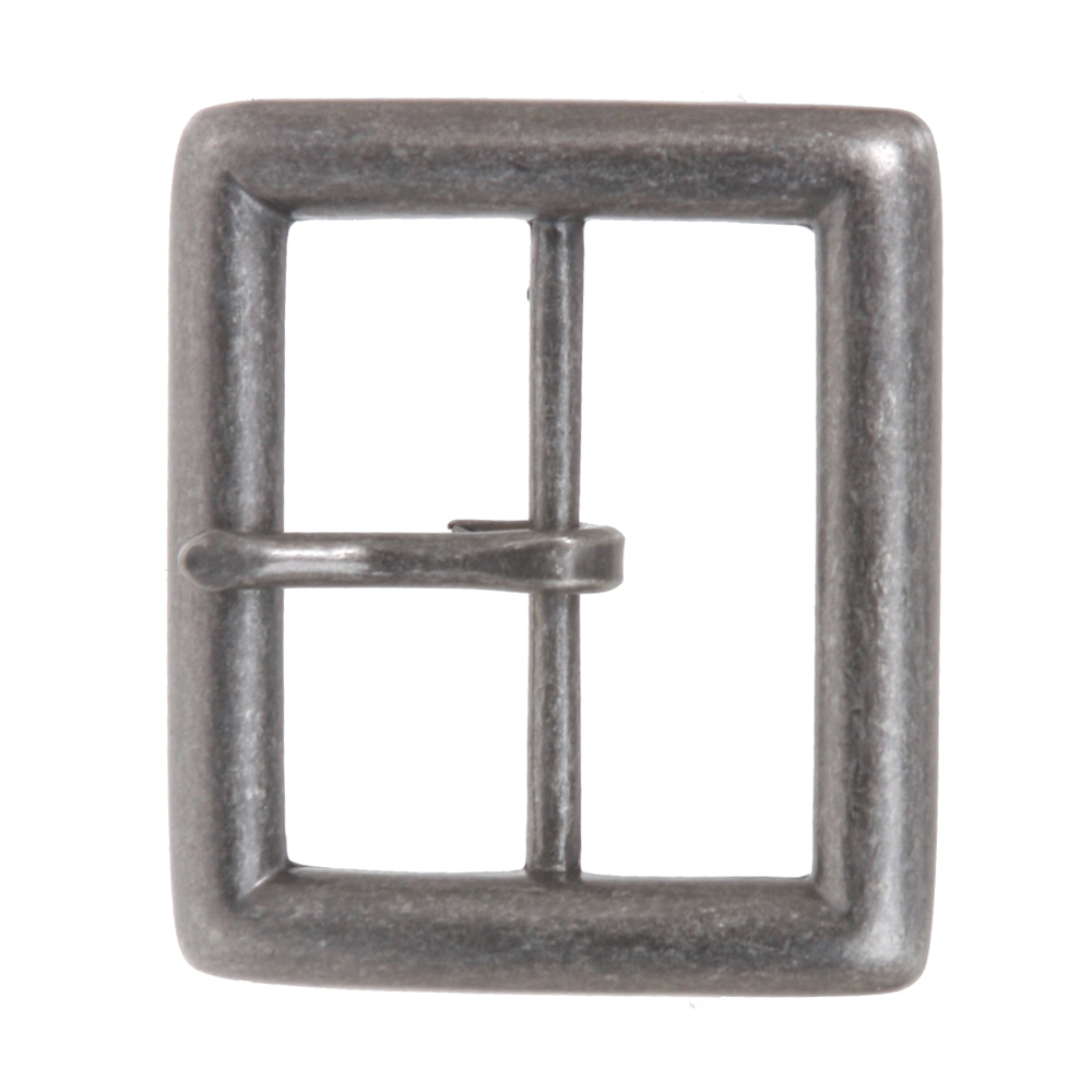 Hebilla de cinturón cuadrada de 1 5/8" (42 mm) sin níquel barra central de una sola clavija - Imagen 6 de 6