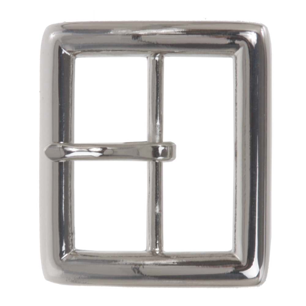 Hebilla de cinturón cuadrada de 1 5/8" (42 mm) sin níquel barra central de una sola clavija - Imagen 4 de 6
