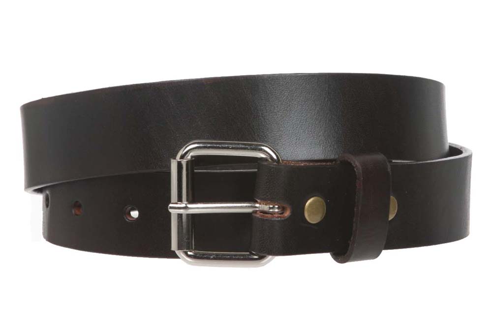 1 1/4" (34 mm) Snap On Standard Plain Full Grain Cow High Leather Belt - Picture 22 of 40