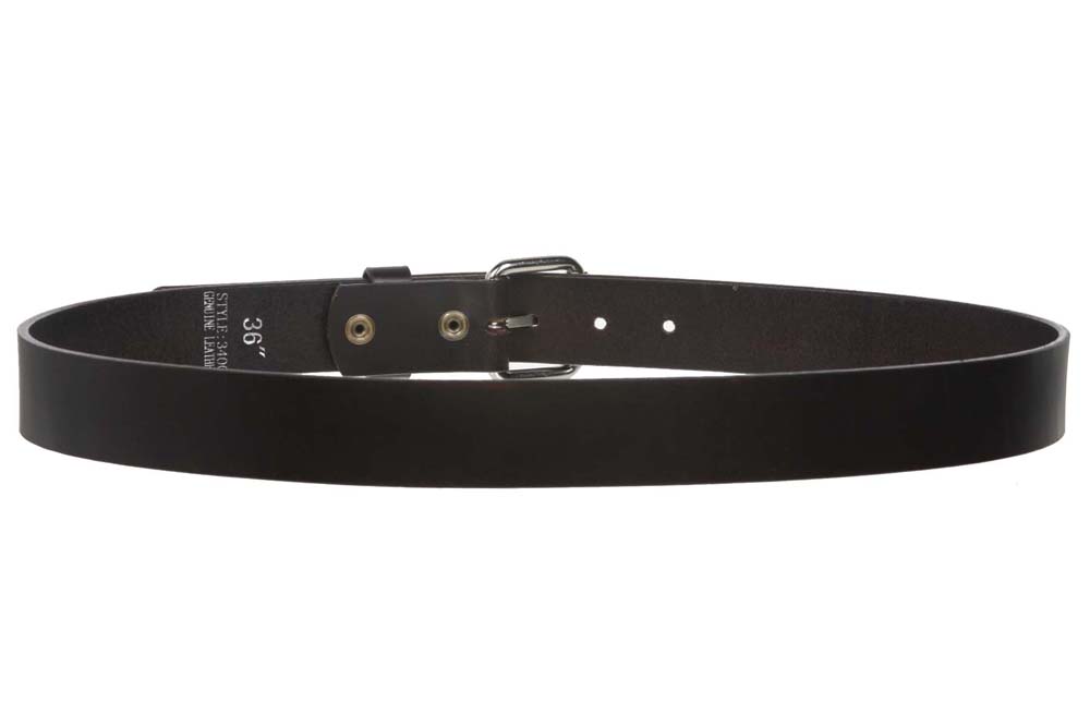 1 1/4" (34 mm) Snap On Standard Plain Full Grain Cow High Leather Belt - Picture 24 of 40