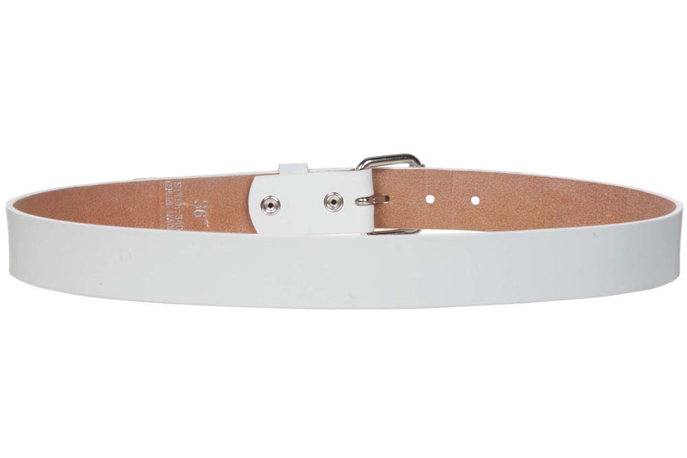 1 1/4" (34 mm) Snap On Standard Plain Full Grain Cow High Leather Belt - Picture 29 of 40