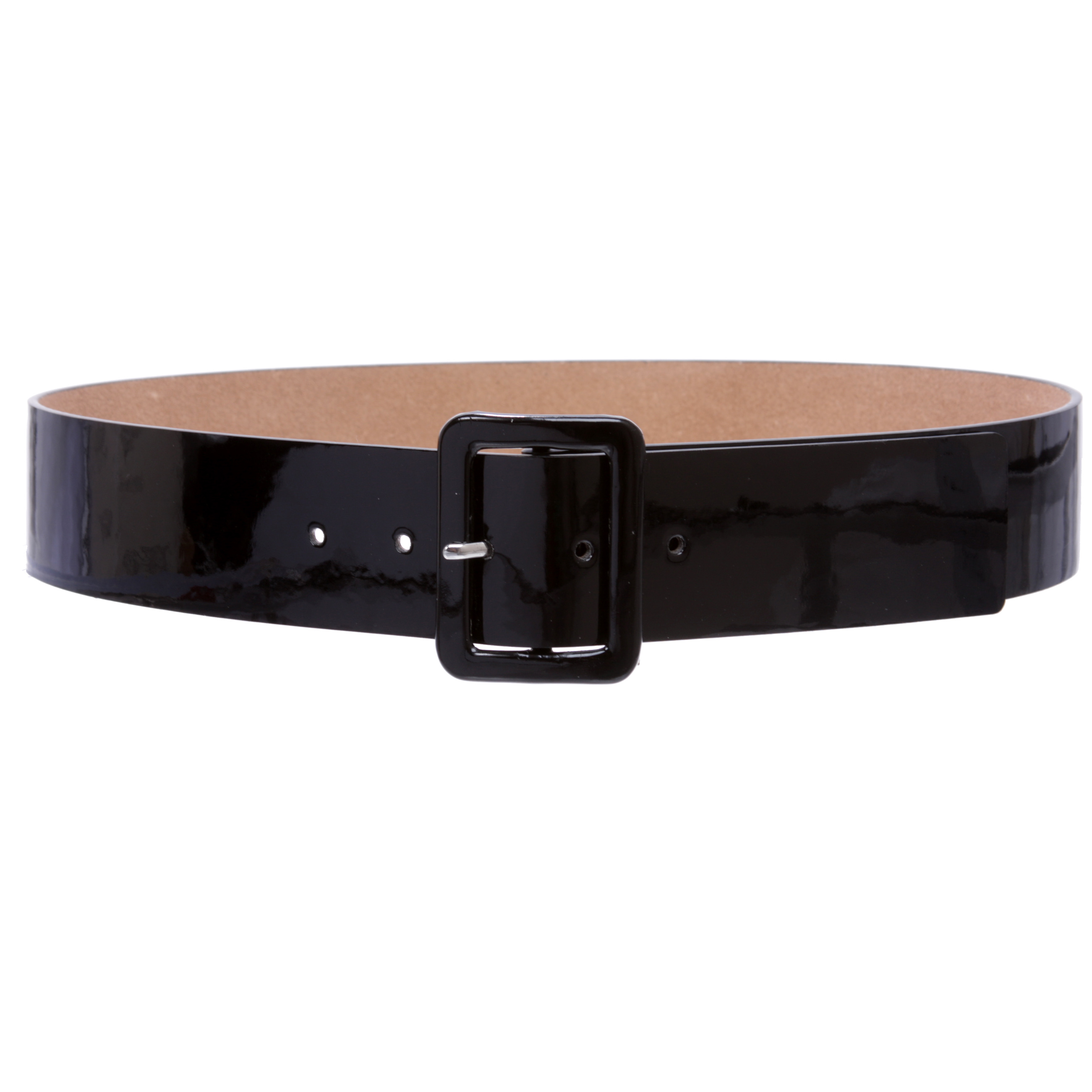 Women's High Waist Patent Leather Wide Fashion Square Belt - Picture 22 of 42