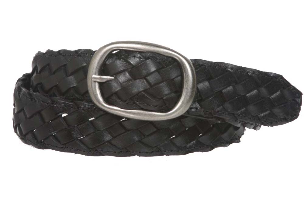 1 1/4" Women's Braided Woven Leather Belt - Picture 22 of 27