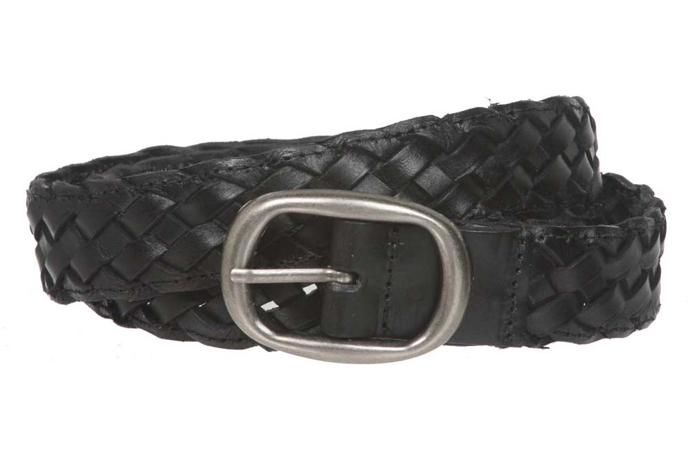 1 1/4" Women's Braided Woven Leather Belt - Picture 23 of 27
