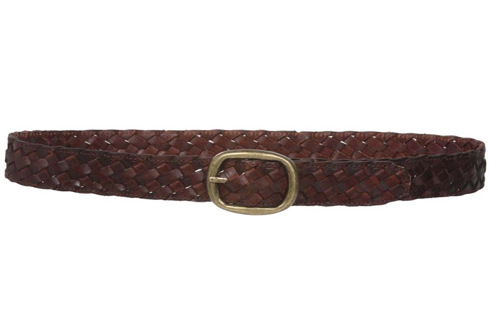 1 1/4" Women's Braided Woven Leather Belt - Picture 21 of 27