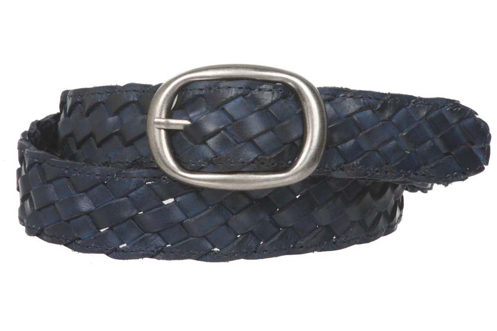 1 1/4" Women's Braided Woven Leather Belt - Picture 25 of 27