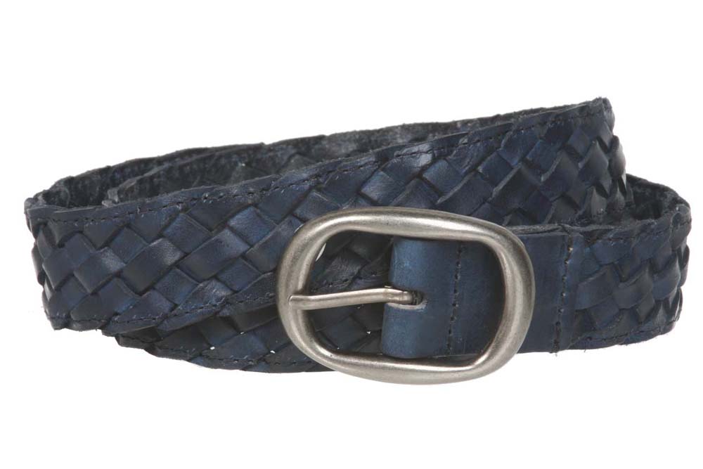 1 1/4" Women's Braided Woven Leather Belt - Picture 26 of 27