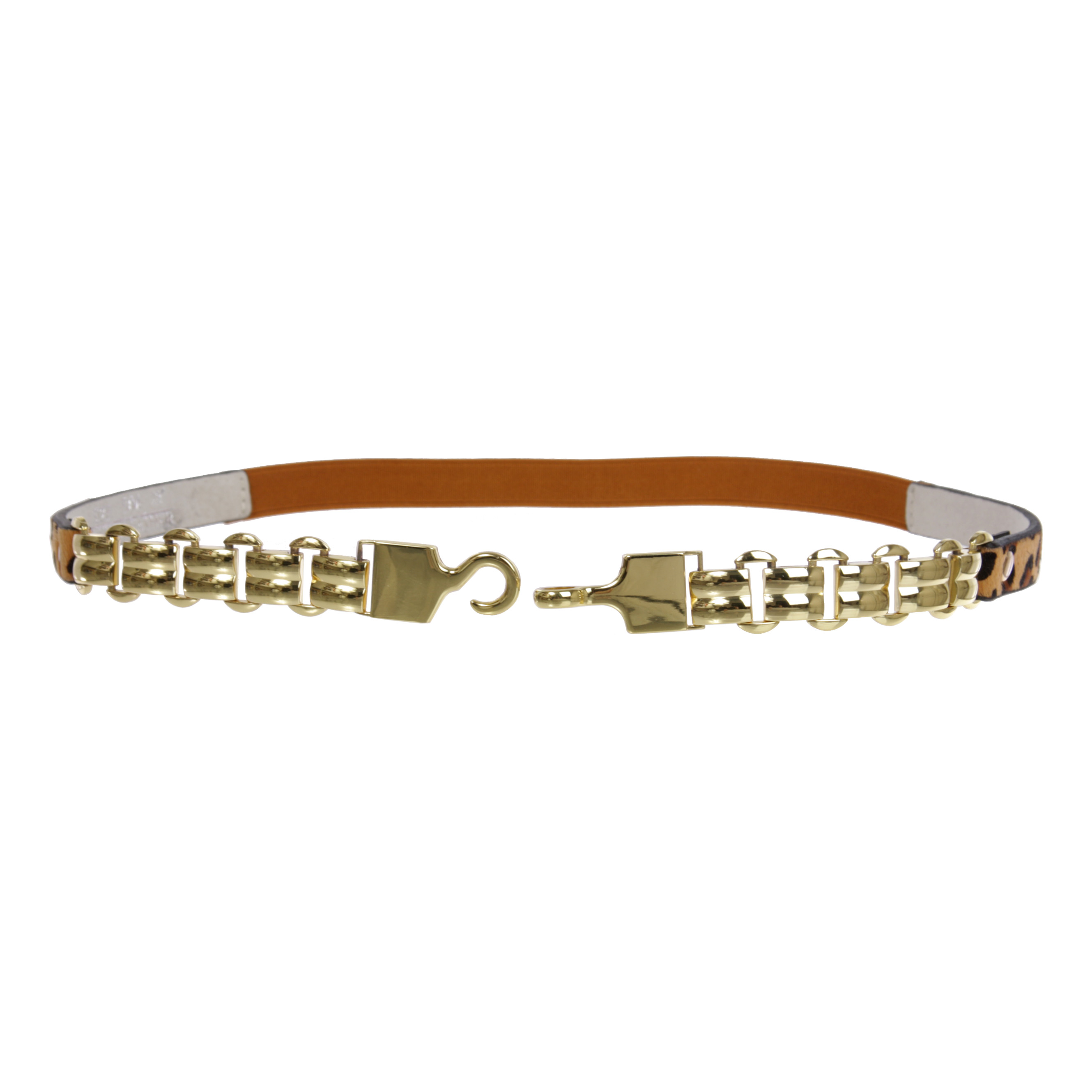 5/8" (15 MM) Women's Leopard Fashion Skinny Stretch Belt - Imagen 4 de 6
