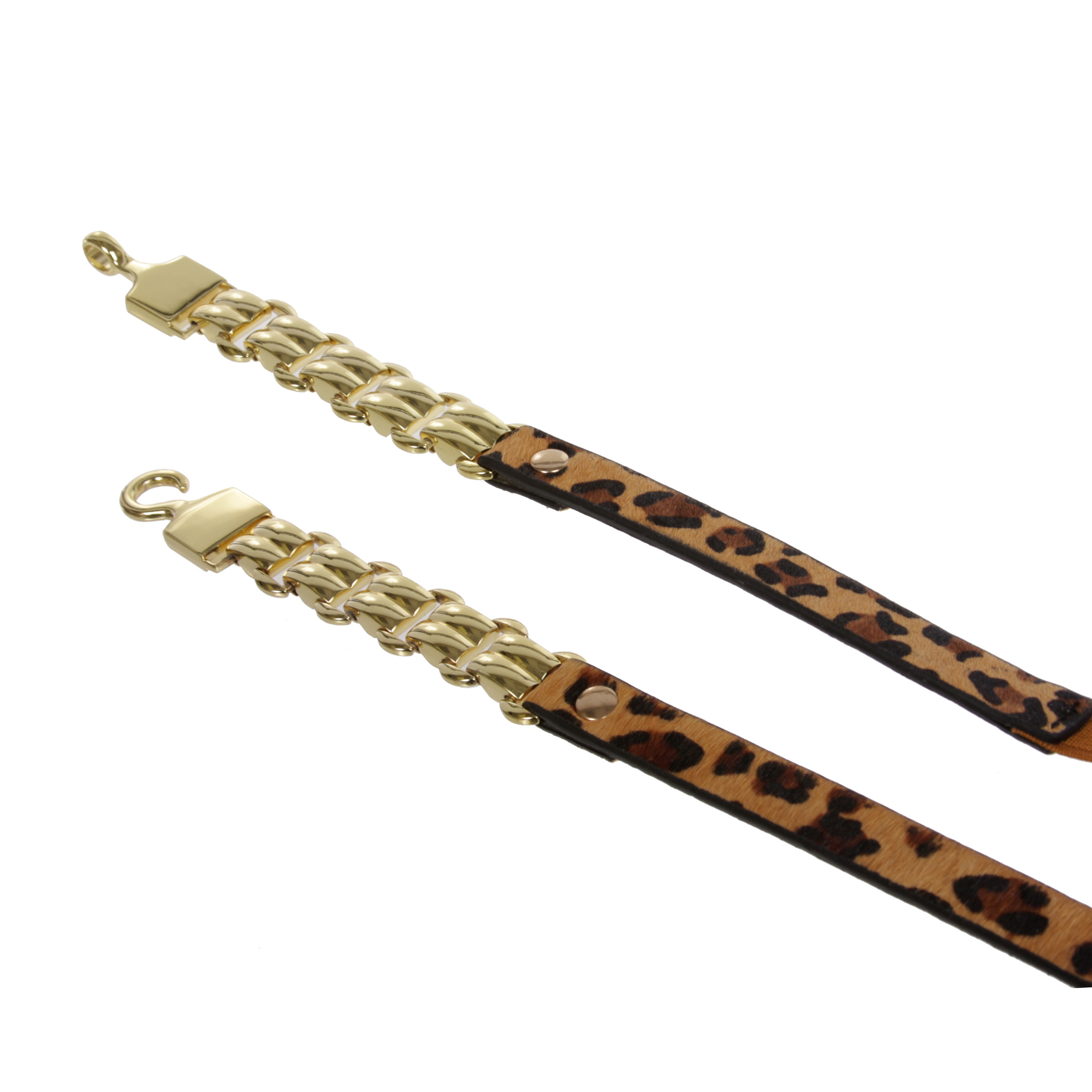 5/8" (15 MM) Women's Leopard Fashion Skinny Stretch Belt - Imagen 5 de 6