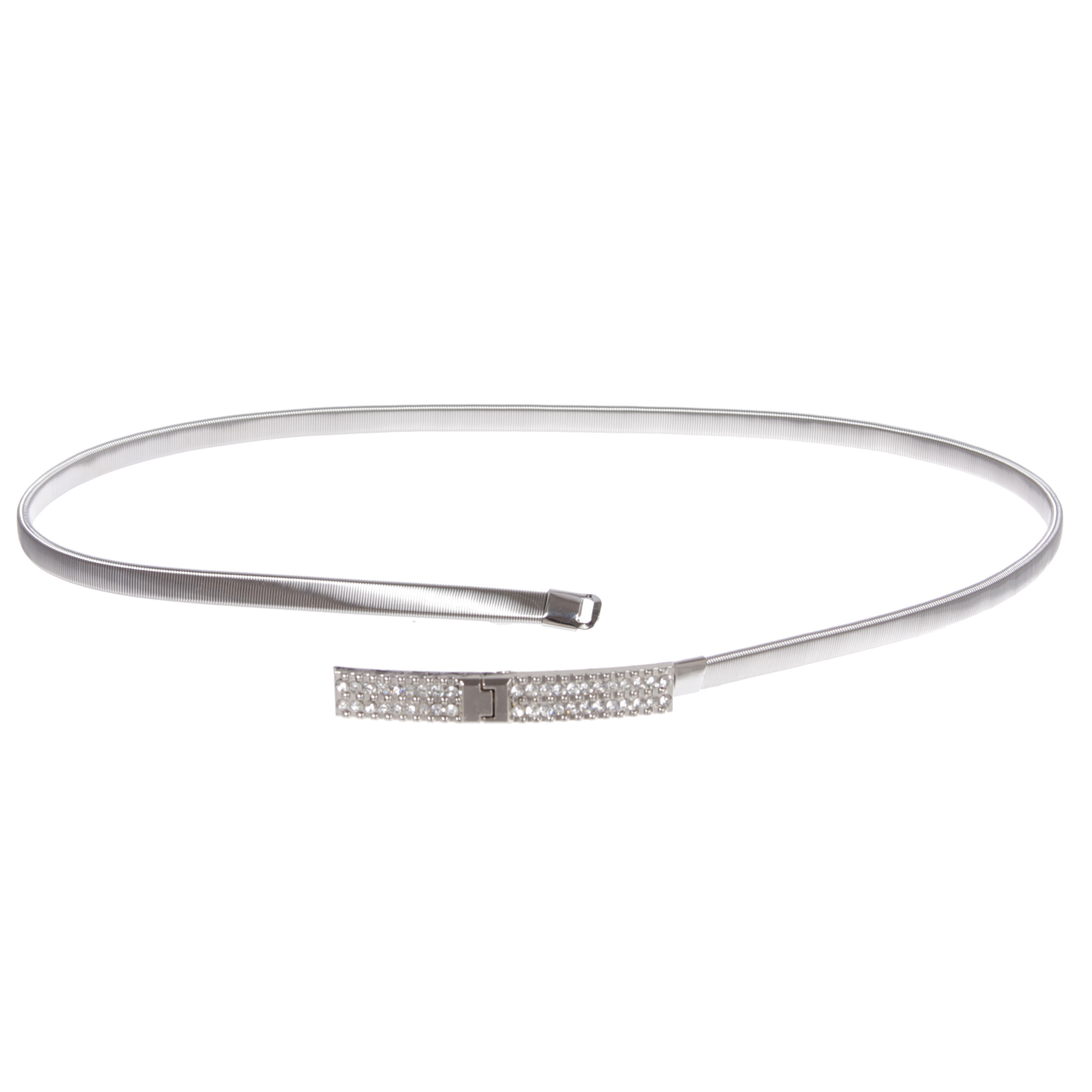 Skinny Rectangular Elastic Chain Punk Wedding Belt Piece 