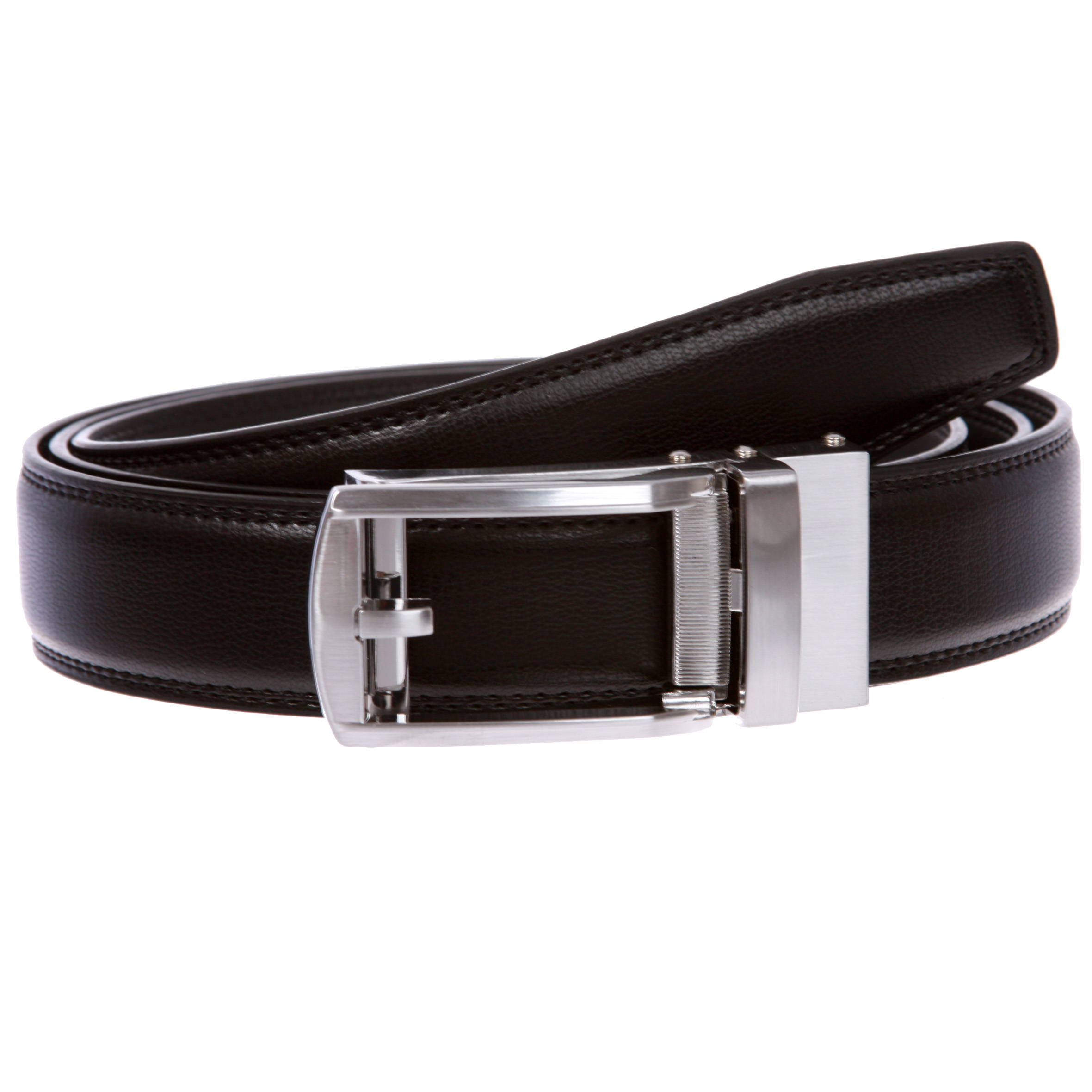 Men's Microfiber Adjustable Automatic Ratchet Slide Perfect Fit Belt - Picture 17 of 20