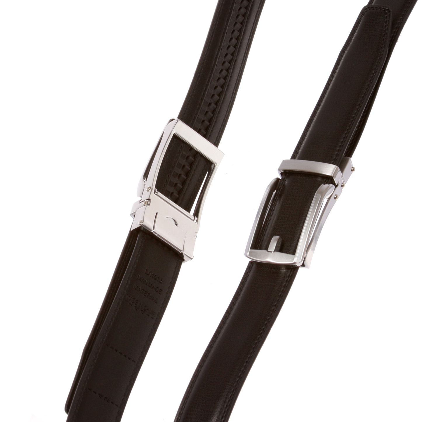 Men's Microfiber Adjustable Automatic Ratchet Slide Perfect Fit Belt - Picture 18 of 20