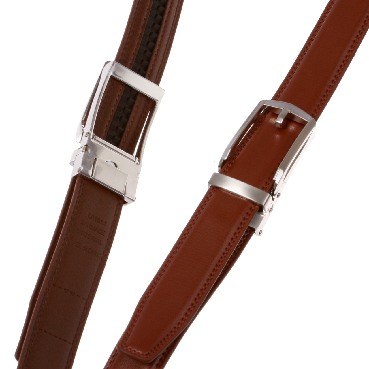 Men's Microfiber Adjustable Automatic Ratchet Slide Perfect Fit Belt - Picture 12 of 20