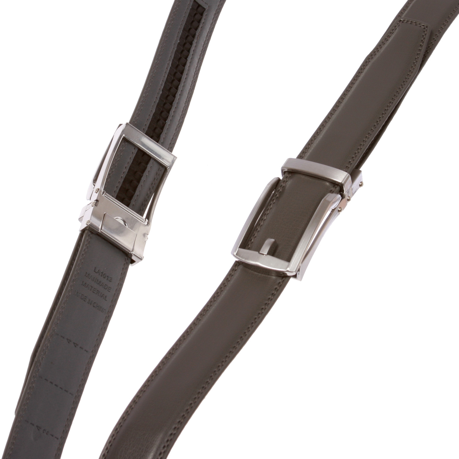 Men's Microfiber Adjustable Automatic Ratchet Slide Perfect Fit Belt - Picture 20 of 20